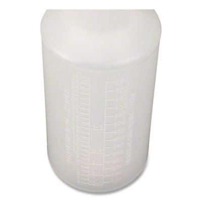 Plastic Bottles With Graduations, 32 Oz, Natural