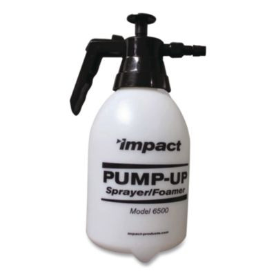 Pump-Up Sprayer/Foamer, 64 Oz, Translucent White/Black