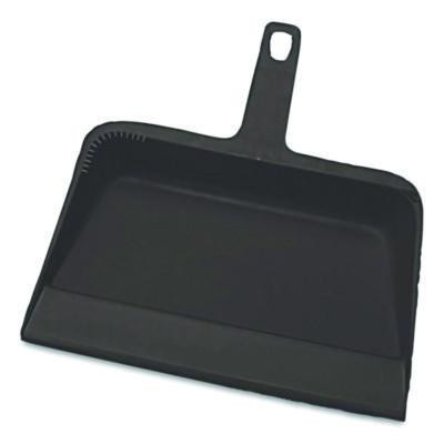 Value-Plus Dustpan, 12" x 11", Polypropylene, Black
