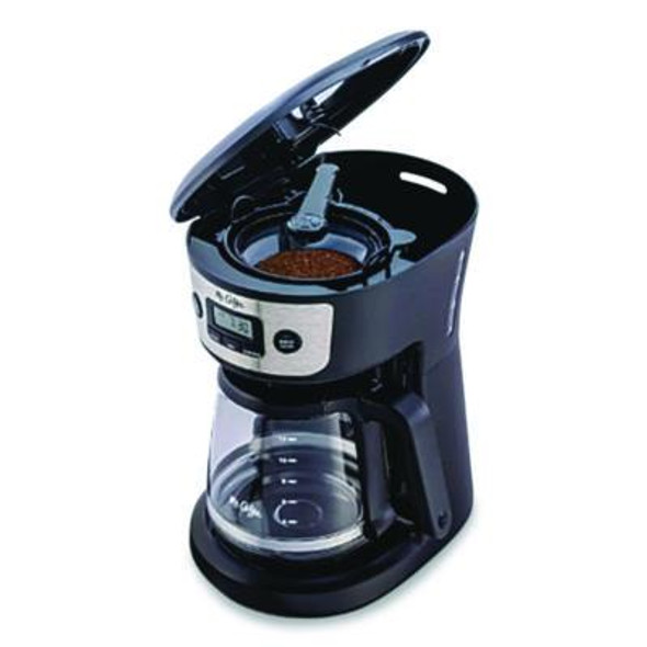 12-Cup Programmable Coffee Maker, Black/Stainless Steel