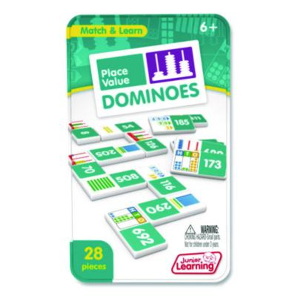 Place Value Dominoes, 1 To 2 Players, Grades 1 To 7, 28 Pieces