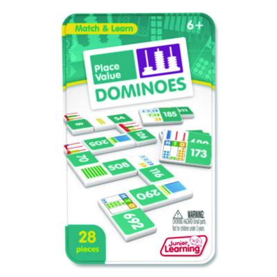 Place Value Dominoes, 1 To 2 Players, Grades 1 To 7, 28 Pieces