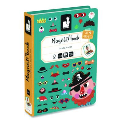 Magneti'Books, Boy's Crazy Faces, Ages 3 To 8, 40 Pieces