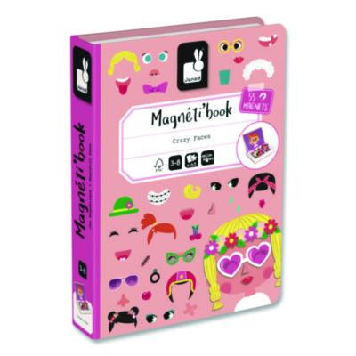 Magneti'Books, Girl's Crazy Faces, Ages 3 To 8, 65 Pieces