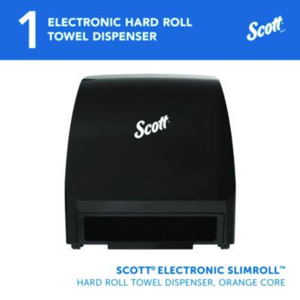 Slimroll Electronic Towel Dispenser, 12.35 x 7.25 x 11.8, Black