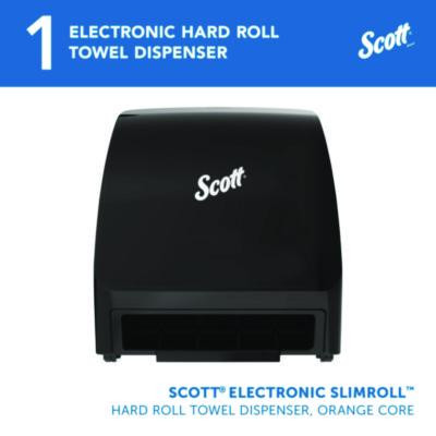 Slimroll Electronic Towel Dispenser, 12.35 x 7.25 x 11.8, Black