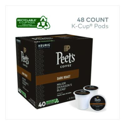 Major Dickason's Blend K-Cups, 0.44 Oz, 40/Box