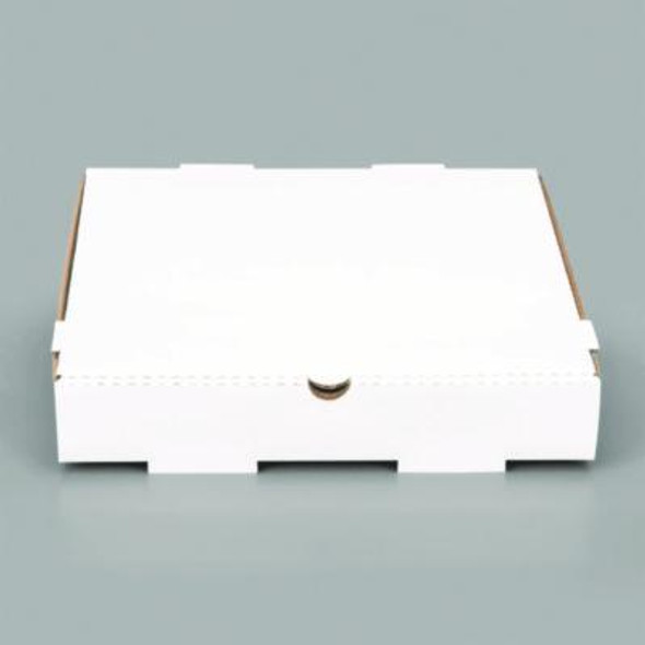Corrugated Pizza Boxes, 12 x 12 x 1.97, White/Brown, 50/Carton