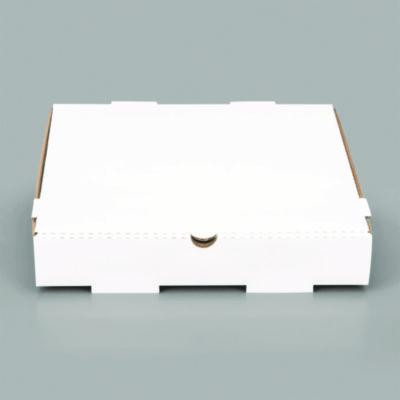 Corrugated Pizza Boxes, 12 x 12 x 1.97, White/Brown, 50/Carton