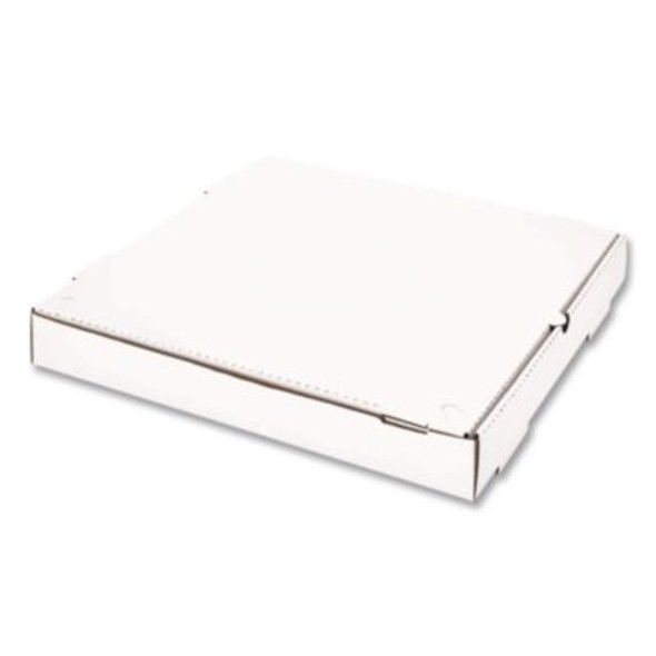 Corrugated Pizza Boxes, 16 x 16 x 1.97, White/Brown, 50/Carton