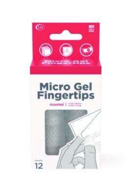 Micro-Gel Fingertips, Small, Medium, Large, X-Large, Clear, 12/Pack