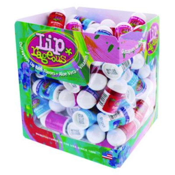 Lip Balm With Aloe Vera And Vitamin E, Assorted, 0.1 Oz Tube, 100/Box