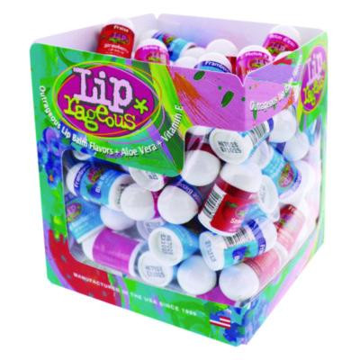 Lip Balm With Aloe Vera And Vitamin E, Assorted Flavors, 0.1 Oz Tube, 100/Box