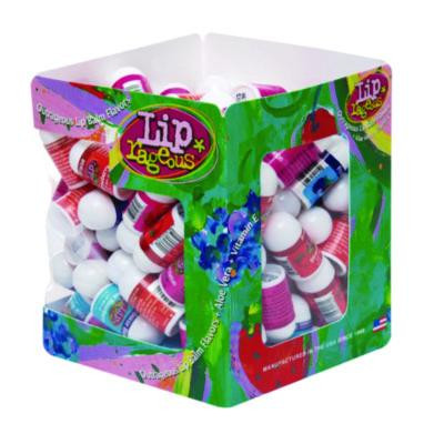 Lip Balm With Aloe Vera And Vitamin E, Assorted Flavors, 0.1 Oz Tube, 100/Box