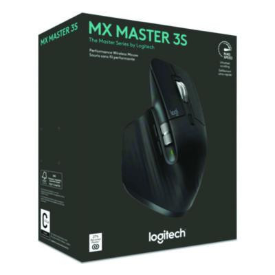 Mx Master 3S For Business Wireless Mouse, 33 Ft Wireless Range, Right, Black