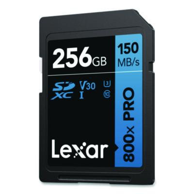 High-Performance Pro Blue Series Sdxc Memory Card, Uhs-I V30 U1 Class 10, 256 Gb