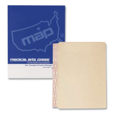 Standard Side-Flap Classification Folder Dividers, Fasteners, Letter Size, Manila, 100/Box