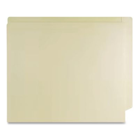 Economy End Tab File Folder, Straight Tabs, Letter Size, 0.75" Expansion, Manila, 50/Box