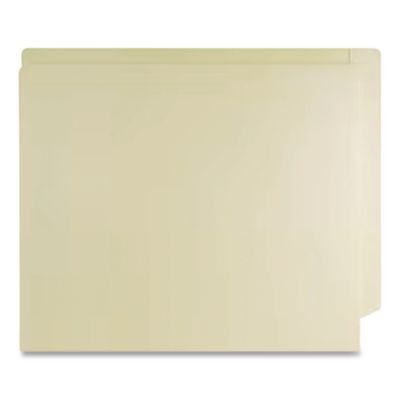 Economy End Tab File Folder, Straight Tabs, Letter Size, 0.75" Expansion, Manila, 50/Box