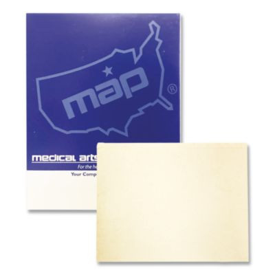 End-Tab File Folder With Mylar Spine, Straight Tabs, Letter Size, 0.75" Expansion, Manila, 50/Box