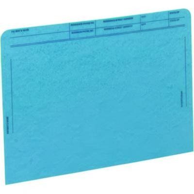 Patient File Pocket, Letter Size, Blue, 50/Box