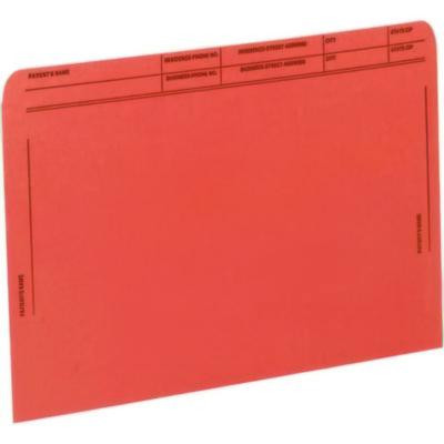Patient File Pocket, Letter Size, Orange, 50/Box