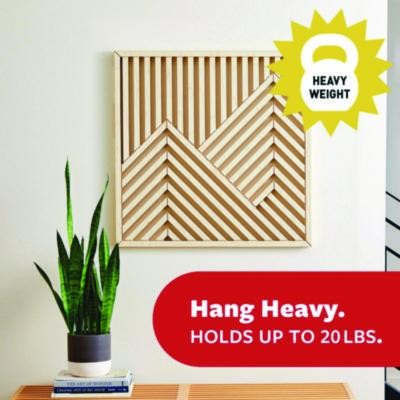 Damage-Free Hanging Picture Hanging Strip Pairs, Holds Up To 5 Lb, Black, 4/Pack