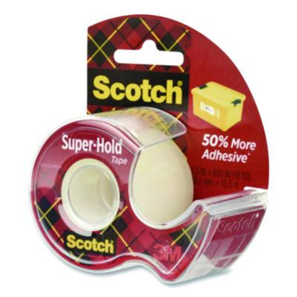 Super-Hold Wide Invisible Tape, 1.5" x 18 Yds, Crystal Clear