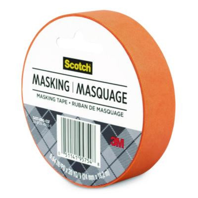 Expressions Masking Tape, 3" Core, 0.94" X 20 Yds, Tangerine