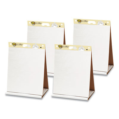 Original Tabletop Easel Pad With Self-Stick Sheets, Unruled, (20) White 20 x 23 Sheets, 4/Pack