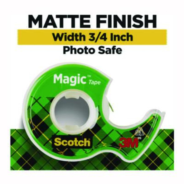 Magic Tape In Handheld Dispenser, 1" Core, 0.75" x 50 Ft, Clear, 2/Pack