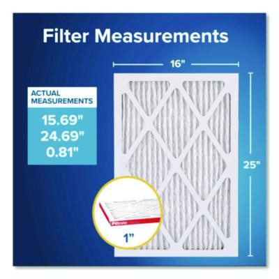 Allergen Defense Air Filter, Merv 11, Mpr 1000, 16 x 25, 4/Carton