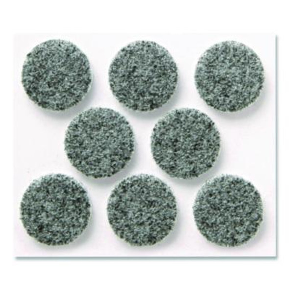 Felt Pad Protectors, 1" Diameter, Gray, 16/Pack
