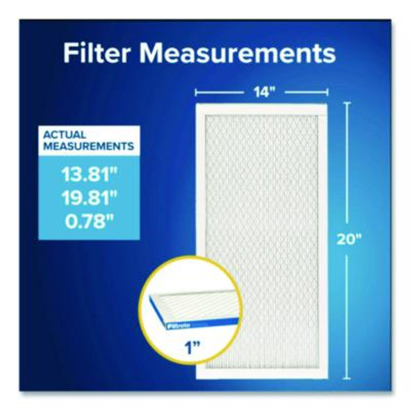 High Performance Air Filter, 14 x 20, 4/Carton