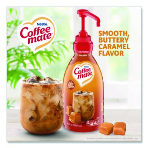 Liquid Creamer Pump Bottle, Caramel, 50.7 Oz Pump Bottle