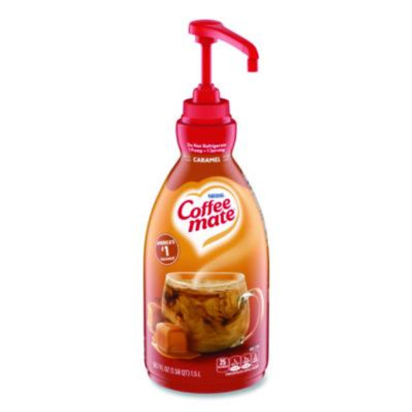 Liquid Creamer Pump Bottle, Caramel, 50.7 Oz Pump Bottle