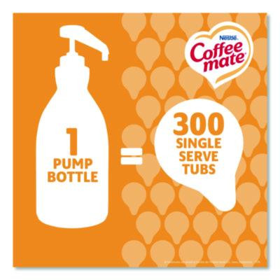 Liquid Creamer Pump Bottle, Caramel, 50.7 Oz Pump Bottle, 2/Carton