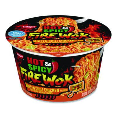 Hot And Spicy Fire Wok Molten Chili Chicken, 4.37 Oz Bowl, 6/Carton