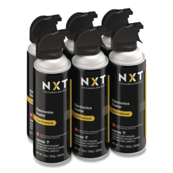 Electronics Air Duster, 10 Oz Can, 6/Pack