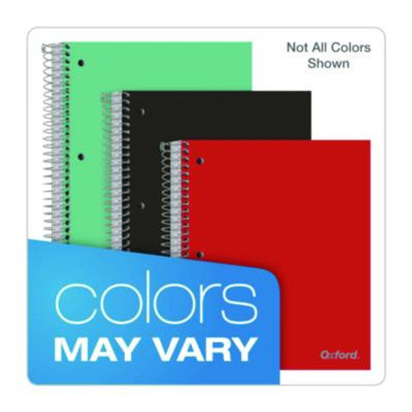 Five-Subject Notebook, Medium/College Rule, Randomly Assorted Cover Color, (200) 11 x 9 Sheets
