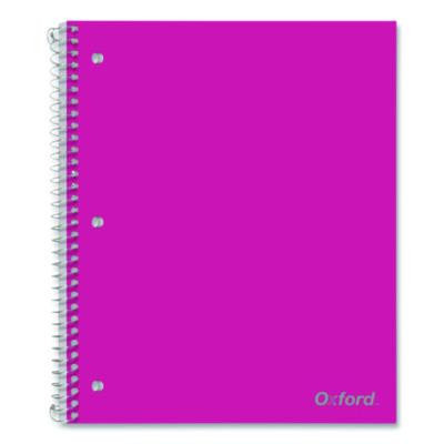 Poly One-Subject Notebook, Medium/College Rule, Randomly Assorted Cover Color, (100) 11 x 9 Sheets