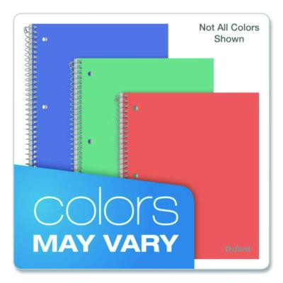 Poly One-Subject Notebook, Medium/College Rule, Randomly Assorted Cover Color, (100) 11 x 9 Sheets