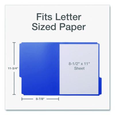 Colorful Poly File Folders, 1/3-Cut Tabs: Assorted, Letter Size, Assorted Colors, 24/Pack