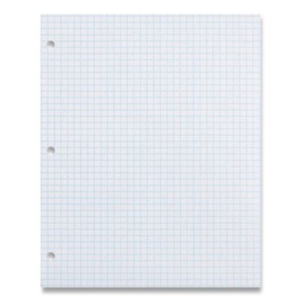 Composition Paper, 3-Hole, 8.5 x 11, 1/4", Quadrille: 4 Sq/In, 500 Sheets/Ream