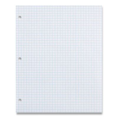 Composition Paper, 3-Hole, 8.5 x 11, 1/4", Quadrille: 4 Sq/In, 500 Sheets/Ream