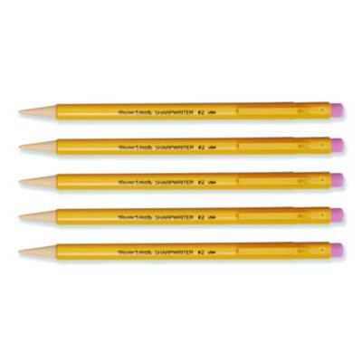 Sharpwriter Mechanical Pencil, 0.7 Mm, Hb (#2), Black Lead, Classic Yellow Barrel, 5/Pack