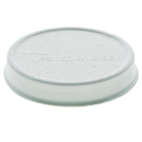 Earthchoice Pfas-Free Compostable Soup Cup Lid, For 8 Oz To 16 Oz Soup Cups, 4" Diameter, White, Sugarcane, 500/Carton