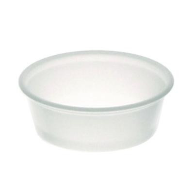 Plastic Portion Cup, 1.5 Oz, Translucent, 125/Sleeve, 20 Sleeves/Carton