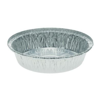 Aluminum Take-Out Container, 24 Oz, 7" Diameter x 1.53" h, Silver, 250/Carton