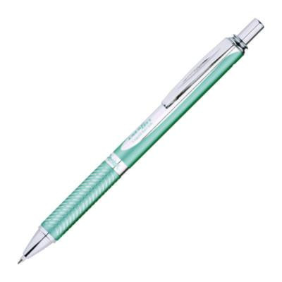 Energel Alloy Rt Gel Pen, Retractable, Medium 0.7 Mm, Black Ink, Blue/Aluminum Barrel
